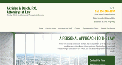 Desktop Screenshot of akridgebalch.com